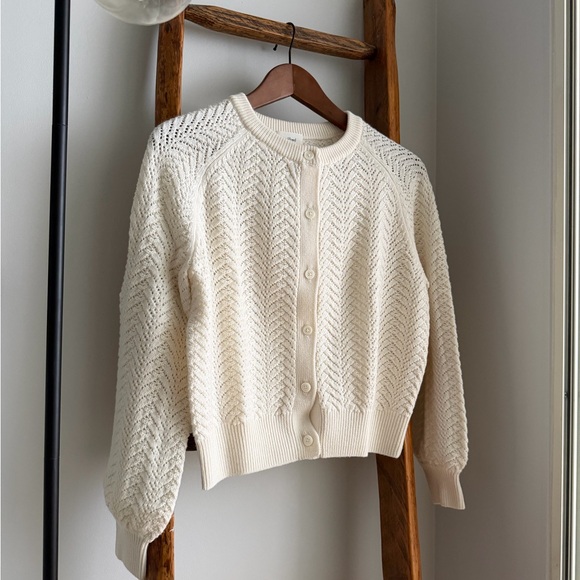 Aritzia Wilfred Spring Cardigan in Light Birch, XS - Picture 3 of 8